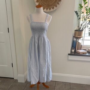 ❣️❣️J. Crew Sky Blue Smocked Midi Dress